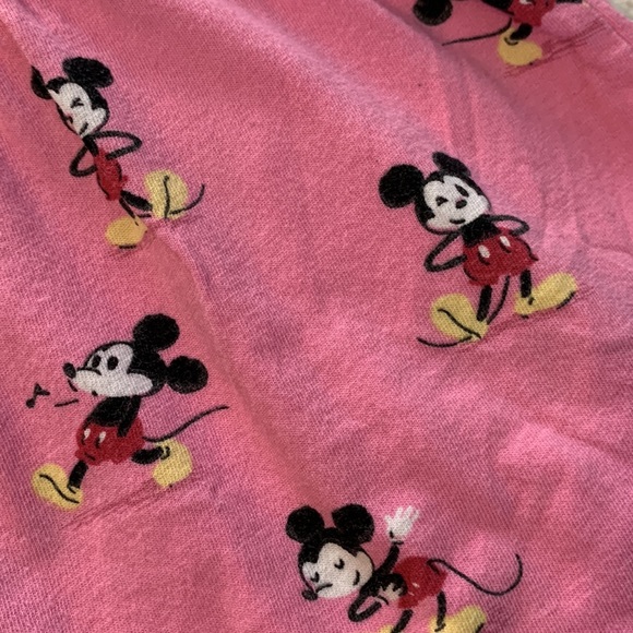 Medium Disney Munki Munki Off to Sleep we go pajama Capri pants pink - Picture 2 of 3